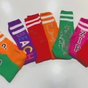 Strip long over knee sock $5 each